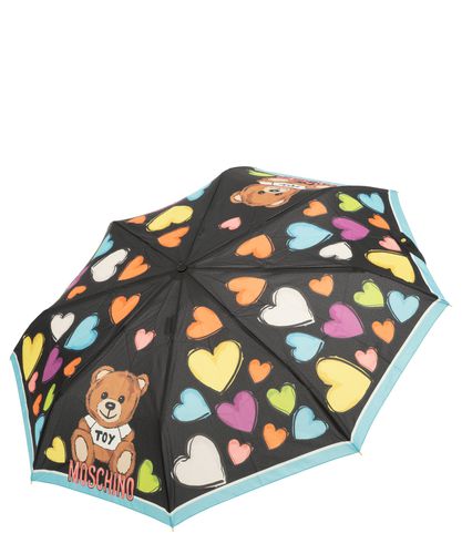 Ombrello openclose hearts and bear - Moschino - Modalova