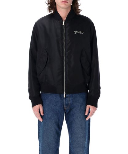 Script Nyl Bomber jacket - Off-White - Modalova