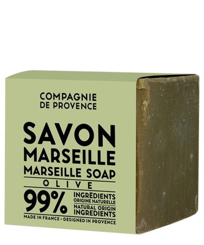 Marseille soap cube olive 400 g - Compagnie De Provence - Modalova