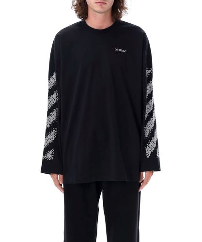 Pixel Diag Long sleeve t-shirt - Off-White - Modalova