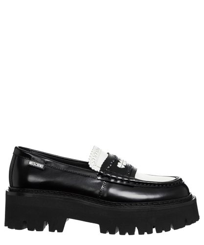 Hearted Brogue Loafers - Moschino - Modalova