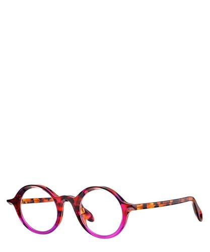 Eyeglasses SUNRISE 008 BROWN DALMATIAN+TRANSPARENT PURPLE - Theo - Modalova