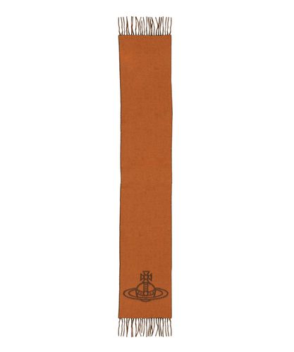 Double Logo Wool scarf - Vivienne Westwood - Modalova