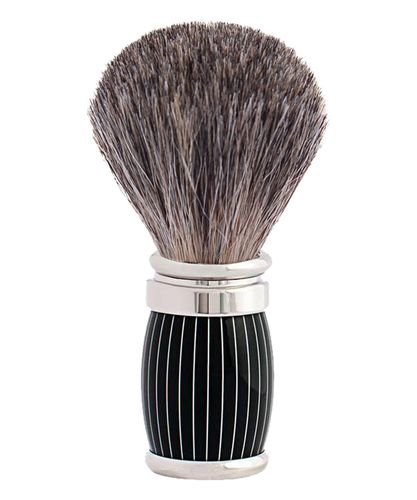 Retro lacquer and chrome finish shaving brush - Russian Grey - Joris - Plisson 1808 - Modalova