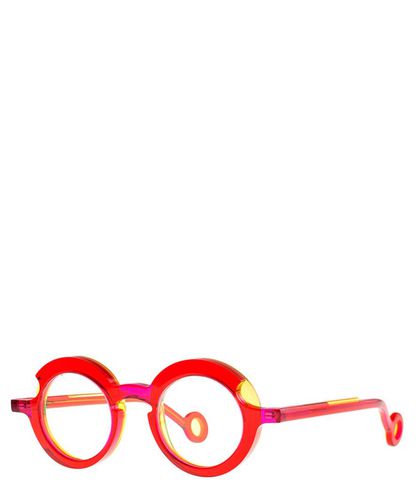 Eyeglasses SARA 008 FUSHIA YELLY+TRANSPARENT FLUO LIGHT YELLOW - Theo - Modalova