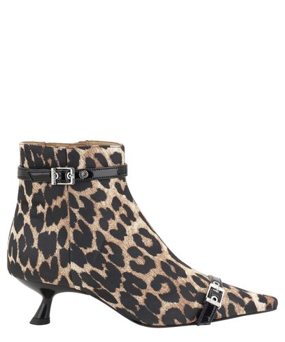 Eyelets Heeled boots - GANNI - Modalova