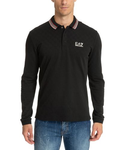 Long sleeve polo shirt - EA7 Emporio Armani - Modalova