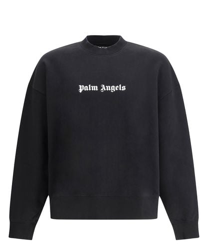 Classic Logo Sweatshirt - Palm Angels - Modalova