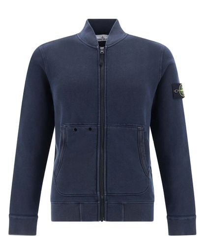 Felpa con zip - Stone Island - Modalova