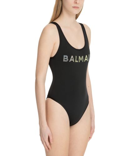 Logo Swimsuit - Balmain - Modalova