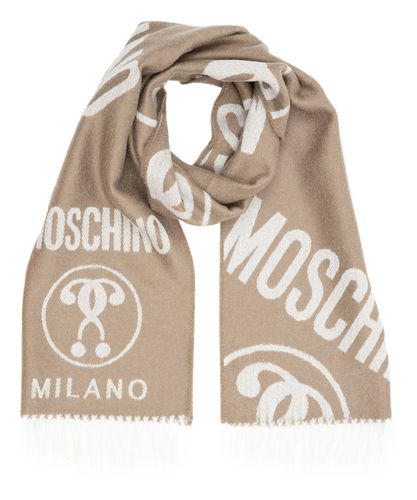 Double question mark wollschal - Moschino - Modalova