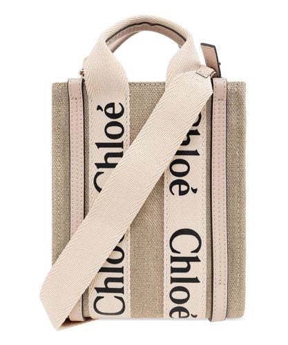 Woody North South Handbag - Chloé - Modalova