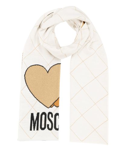 Teddy Bear Wool scarf - Moschino - Modalova