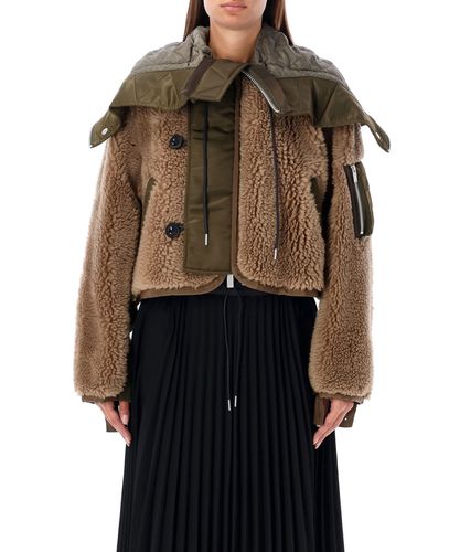 Teddy winterjacke - Sacai - Modalova