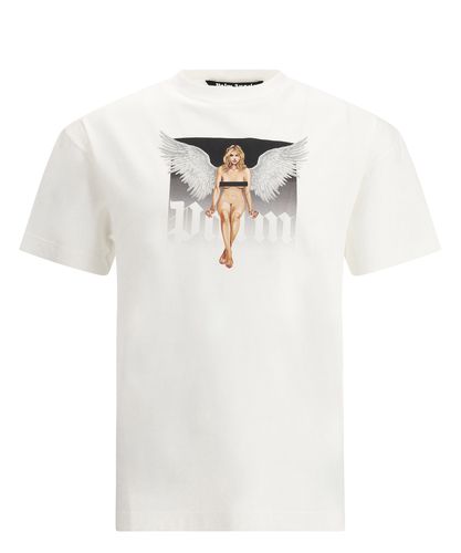 Crystal Pin Up T-shirt - Palm Angels - Modalova