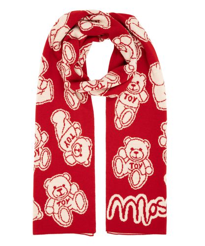 Teddy Bear Wool scarf - Moschino - Modalova