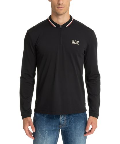 Ventus 7 Long sleeve polo shirt - EA7 Emporio Armani - Modalova