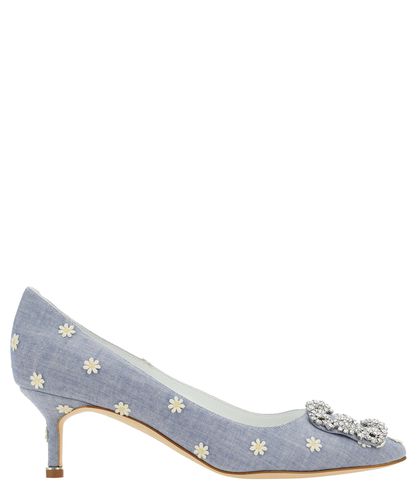 Clava Chambray Pumps - Manolo Blahnik - Modalova