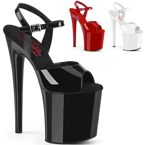 Sandale plateforme haut plateau gogo - Pointure : 41 - Couleur : Blanc - Pleaser - Modalova