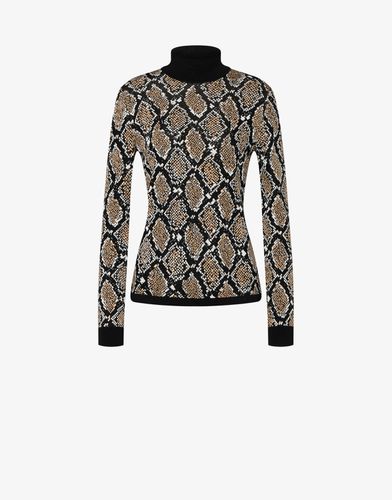 Python Stretch Viscose Sweater - Boutique Moschino - Modalova