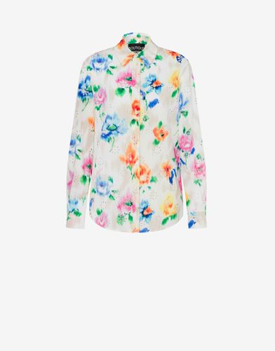 Flower Chiné Broderie Anglaise Shirt - Boutique Moschino - Modalova