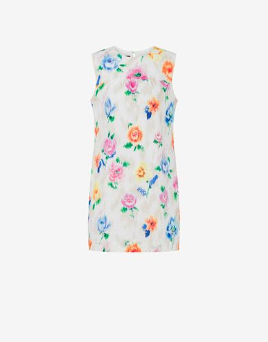 Vestido Corto De Broderie Anglaise Flower Chiné - Boutique Moschino - Modalova