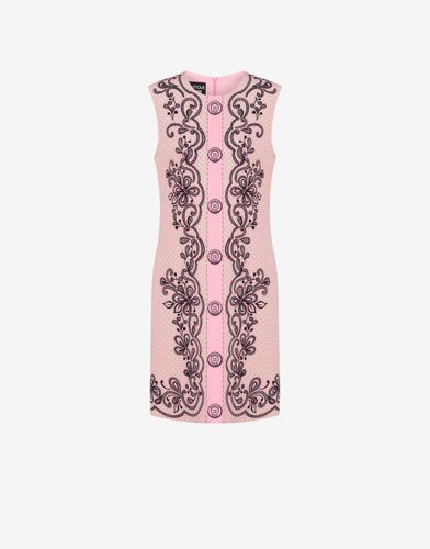 Trompe-l’œil Polka Dot Cady Dress - Boutique Moschino - Modalova