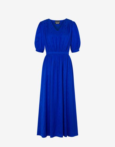 Flowing Moiré Midi Dress - Boutique Moschino - Modalova