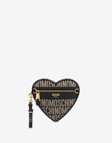 Piccola Heart Bag Allover Logo - Moschino - Modalova