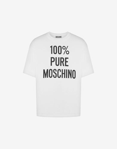 T-shirt In Jersey Organico 100% Pure - Moschino - Modalova