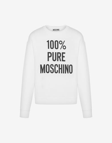 Felpa In Cotone Organico 100% Pure - Moschino - Modalova