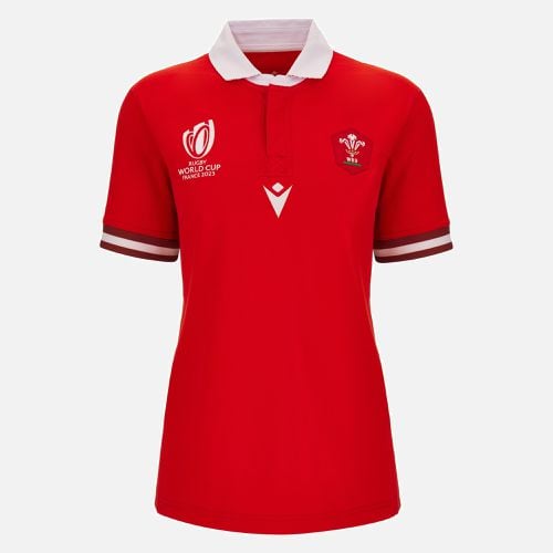 Rugby World Cup 2023 Welsh Rugby womens home cotton shirt - Macron - Modalova