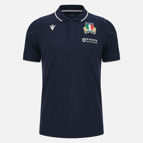 Italia Rugby 2023/24 adults' player travel polo shirt - Macron UK - Modalova