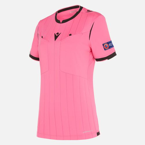 Referee woman neon pink shirt UEFA - Macron - Modalova