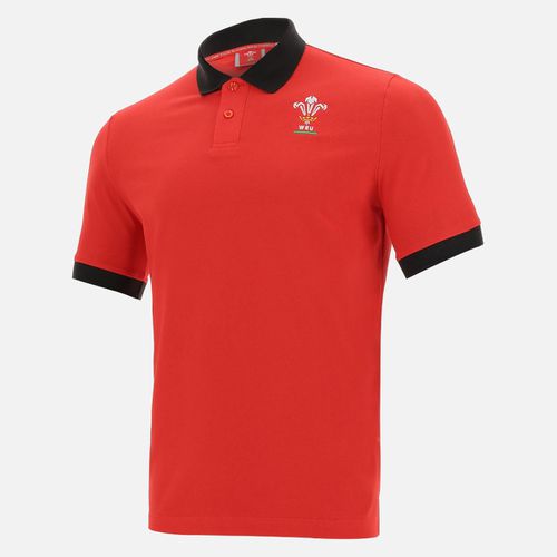 Welsh Rugby 2020/21 piquet cotton polo shirt from the fans collection - Macron - Modalova