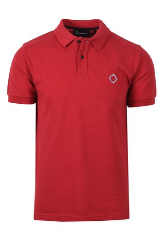 Ss Pique Polo Shirt Carmine Size: SIZE M - Ma.Strum - Modalova