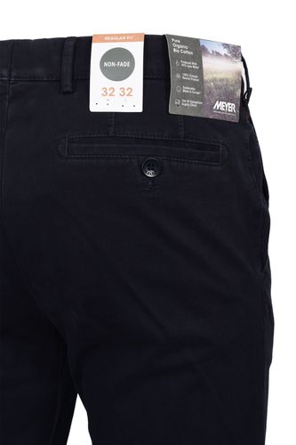 Roma Cotton Trouser Navy Size: 32W32L - Meyer - Modalova