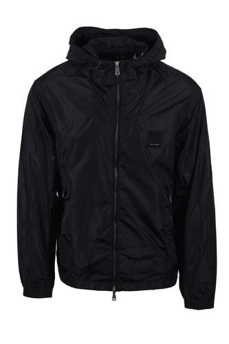 Full Zip Blouson Jacket Black Size: SIZE M - ARMANI EXCHANGE - Modalova