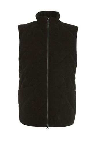 Cord Liddesdale Gilet Black Size: SIZE M - Barbour - Modalova