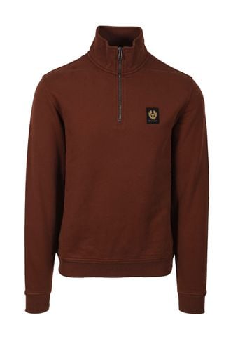 Half Zip Sweatshirt Deep Copper Size: SIZE L - Belstaff - Modalova