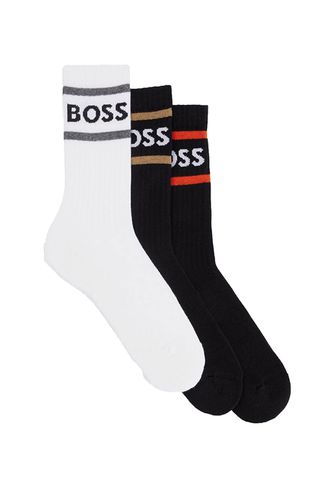 Boss 3 Pack Rib Stripe Cc Socks / Size: 6-8 - BOSS Accessories - Modalova
