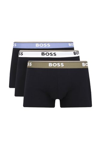 Boss Trunk 3p Power Boxers White/khaki/blue Trim Size - BOSS Accessories - Modalova