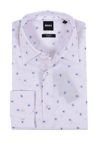 Boss H-joe- Kent-c1-214 Shirt White/Pastel Blue Flowers Siz - BOSS Black - Modalova