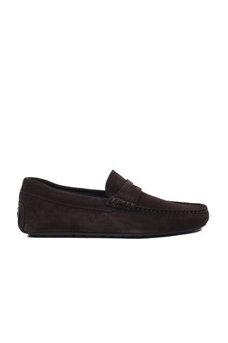 Boss Noel_mocc_sd Driving Shoe Dark Brown Size: 7/41 - BOSS Footwear - Modalova