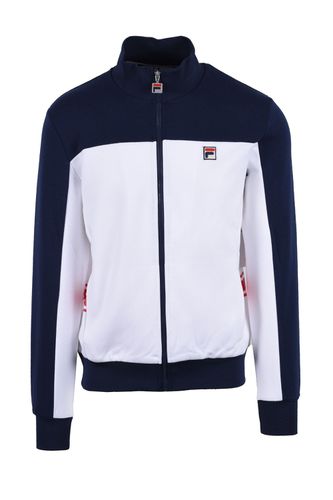 Gavin Colour Block Track Jacket White/Fila Navy Size: SIZ - Fila Vintage - Modalova