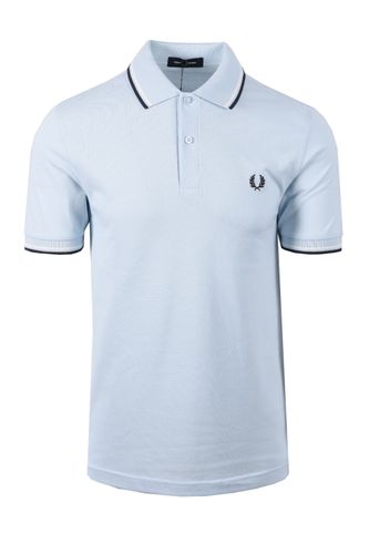 Twin Tipped Polo Light Ice/Snow White/Tennis Size: SIZ - Fred Perry - Modalova