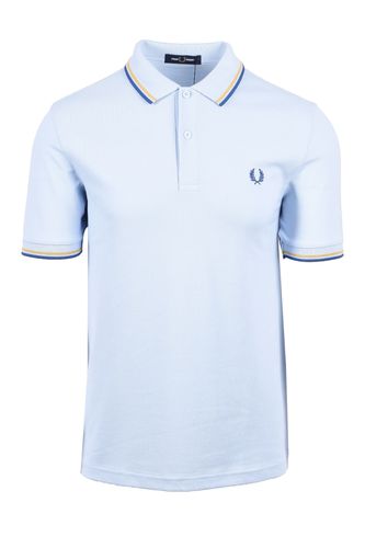 Twin Tipped Polo Shirt Light Smoke/Honey Comb/Shaded Cobalt - Fred Perry - Modalova