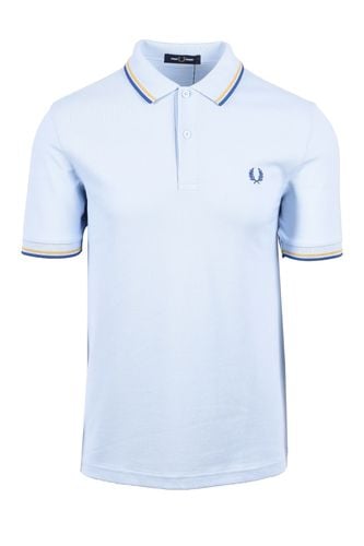 Twin Tipped Polo Shirt Light Smoke/Honey Comb/Shaded Cobalt - Fred Perry - Modalova