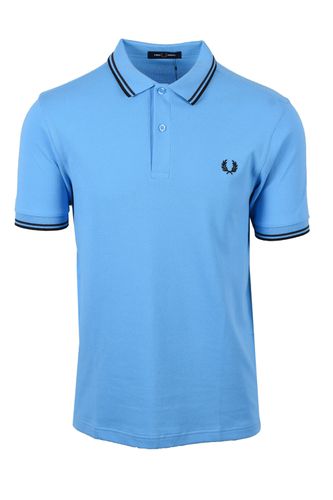 Twin Tipped Polo Shirt Sftbl/ancgr/blac Size: SIZE XL - Fred Perry - Modalova