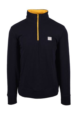 Contrast Half Zip Evening Blue Size: SIZE M - Gant - Modalova